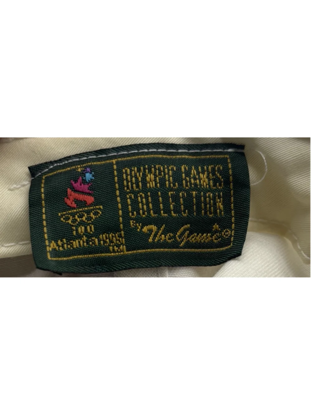The Game Hat Atlanta 1996 Olympics Men OSFA White Green Snapback Vintage 90s